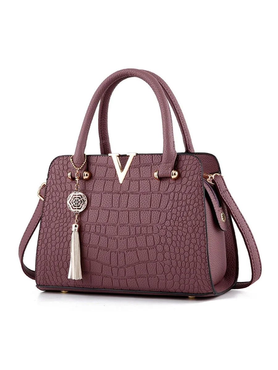 Ladies Bag Women Crocodile Pattern Handbag