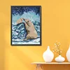 Polar Bear-14CT Stamped Cross Stitch 28*38cm/11.02*14.96in tapestrymarket