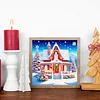 Christmas House - Diamond Painting - Partial Special Shaped Drill(Canvas|30*30cm)
