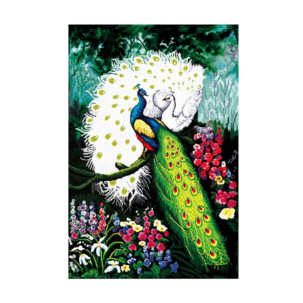 

Green Light Forest - 14CT Stamped Cross Stitch - 68*99cm, 501 Original