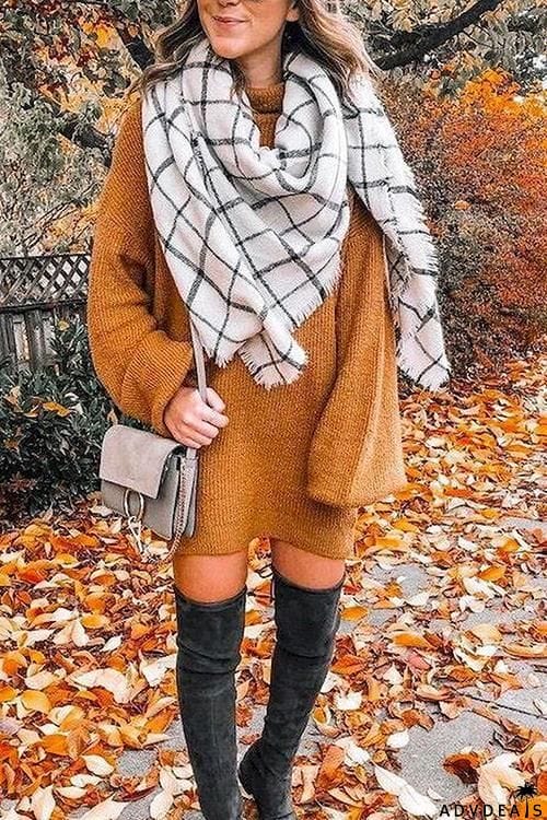 Tassels Plaid Scarf