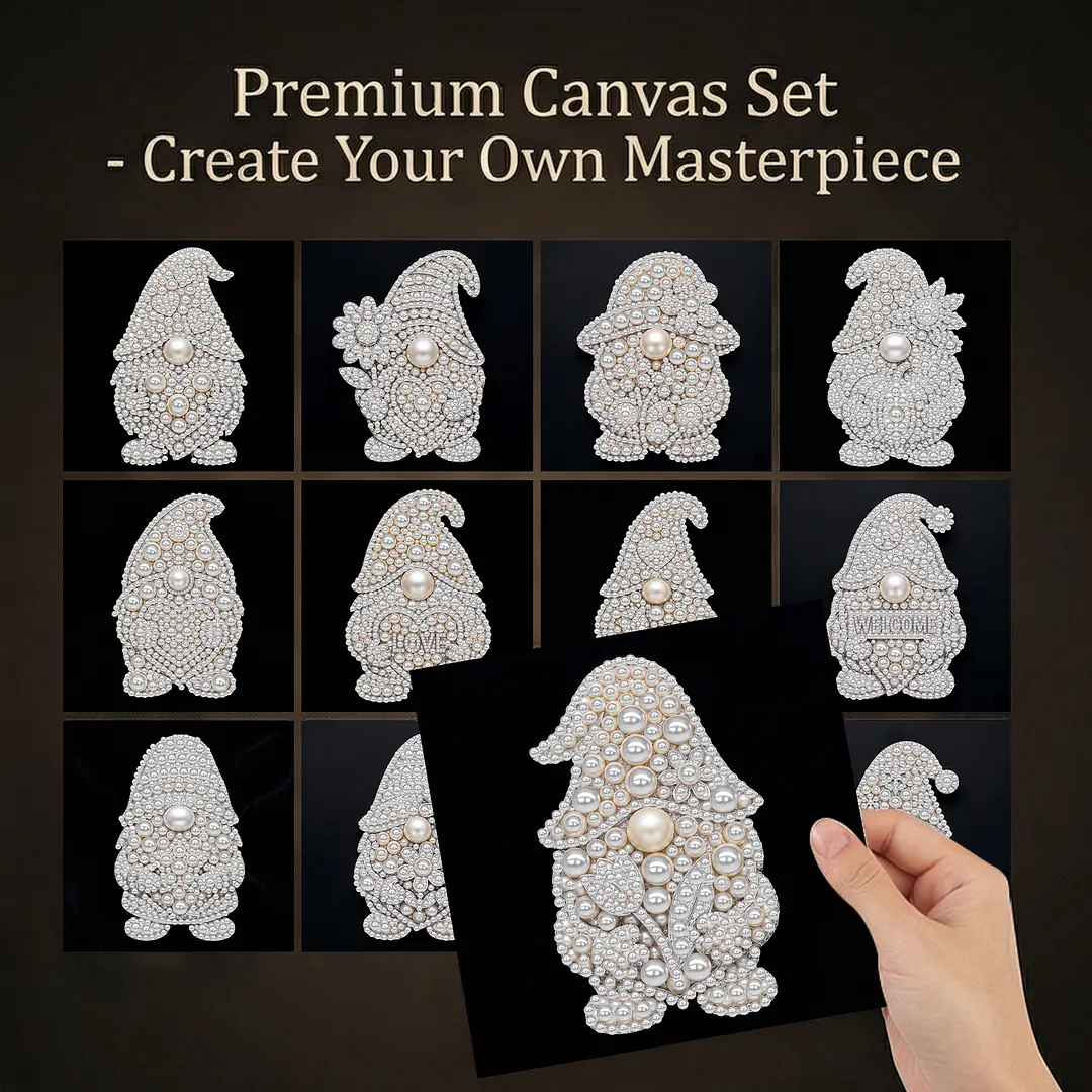 12pcs DIY Goblin Pearl Dot Painting No Frame Pearl Painting Art Kits 15x15cm Pearl Gem Paintings Picture Arts Craft for Adults Beginners Home Wall Decor