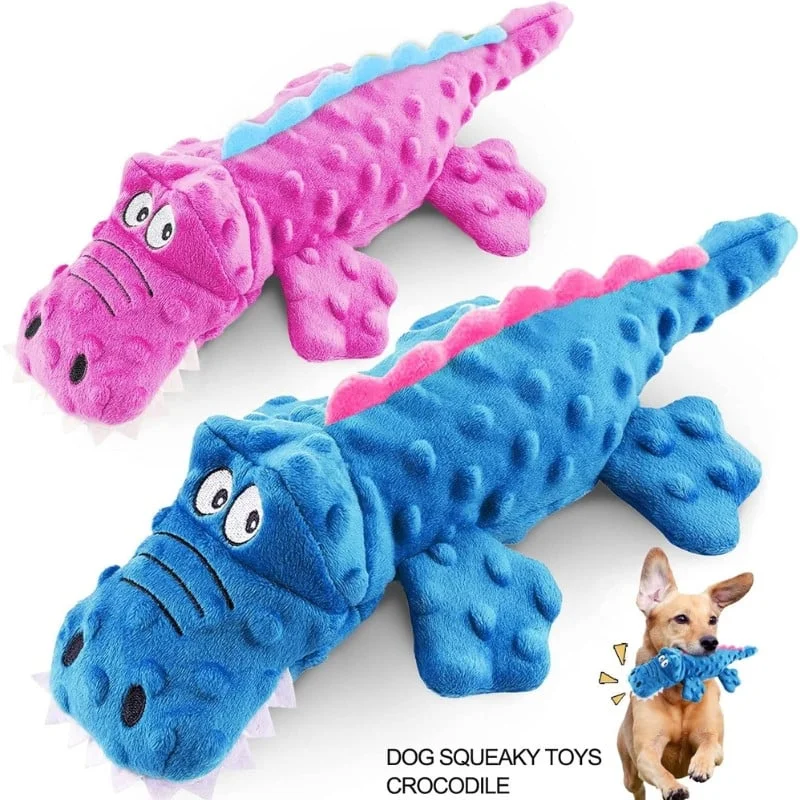 RobustGator - Indestructible Squeaky Plush Toy For Aggressive Chewers