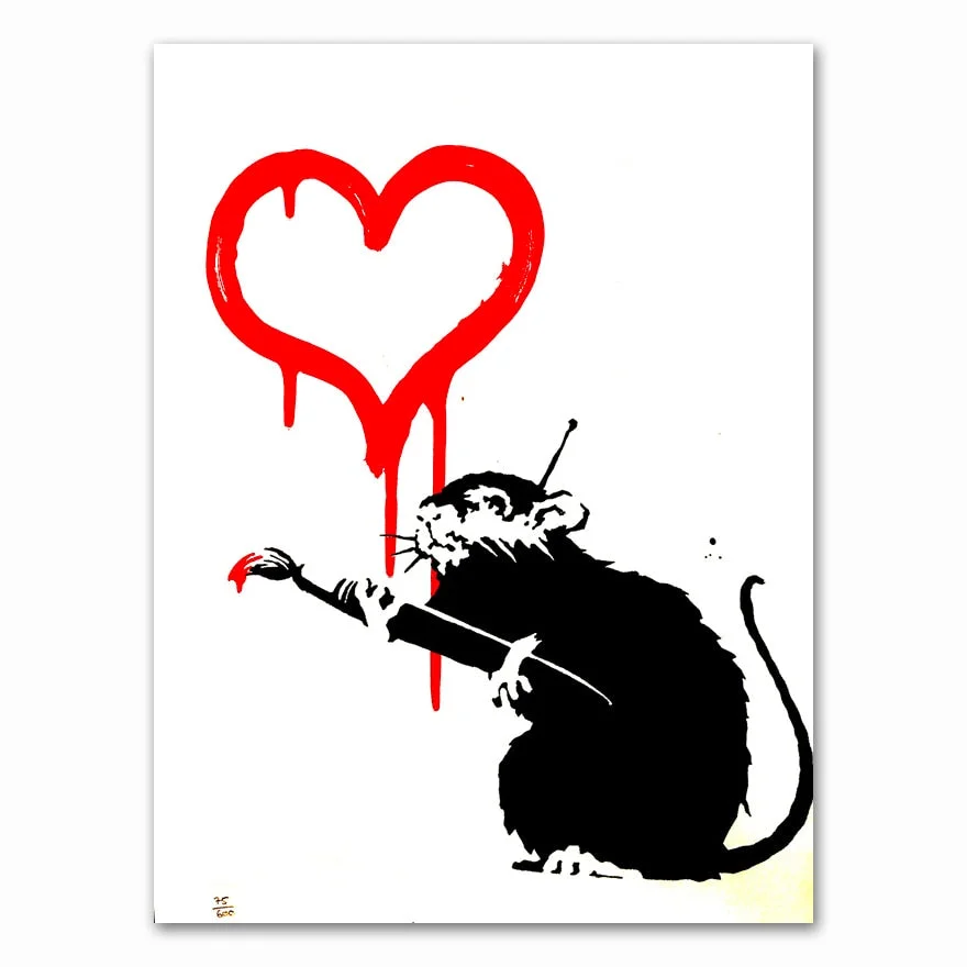 Banksy Canvas Art Print Wall Art Canvas Painting Nordic s And Prints Wall Pictures For Living Room Abstract Cuadros Decor