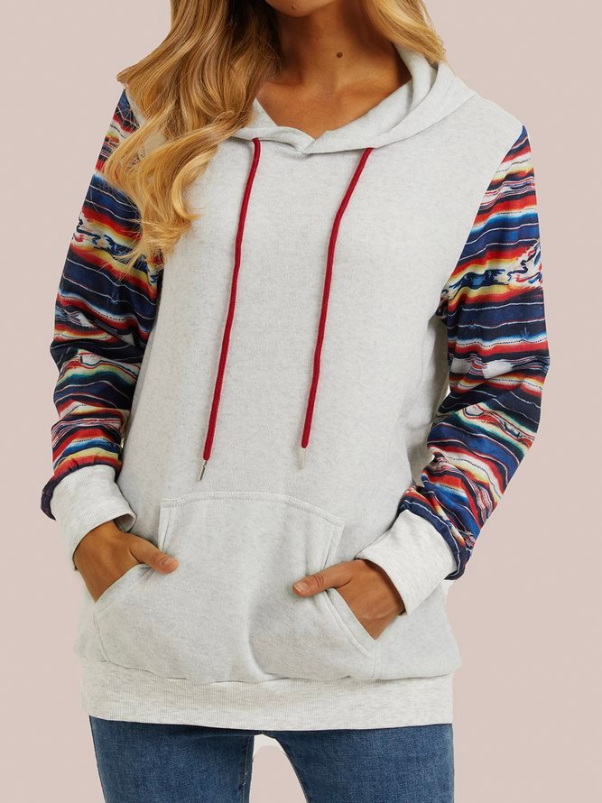 Hoodie Knitted Shift Long Sleeve Sweatshirt Zaesvini