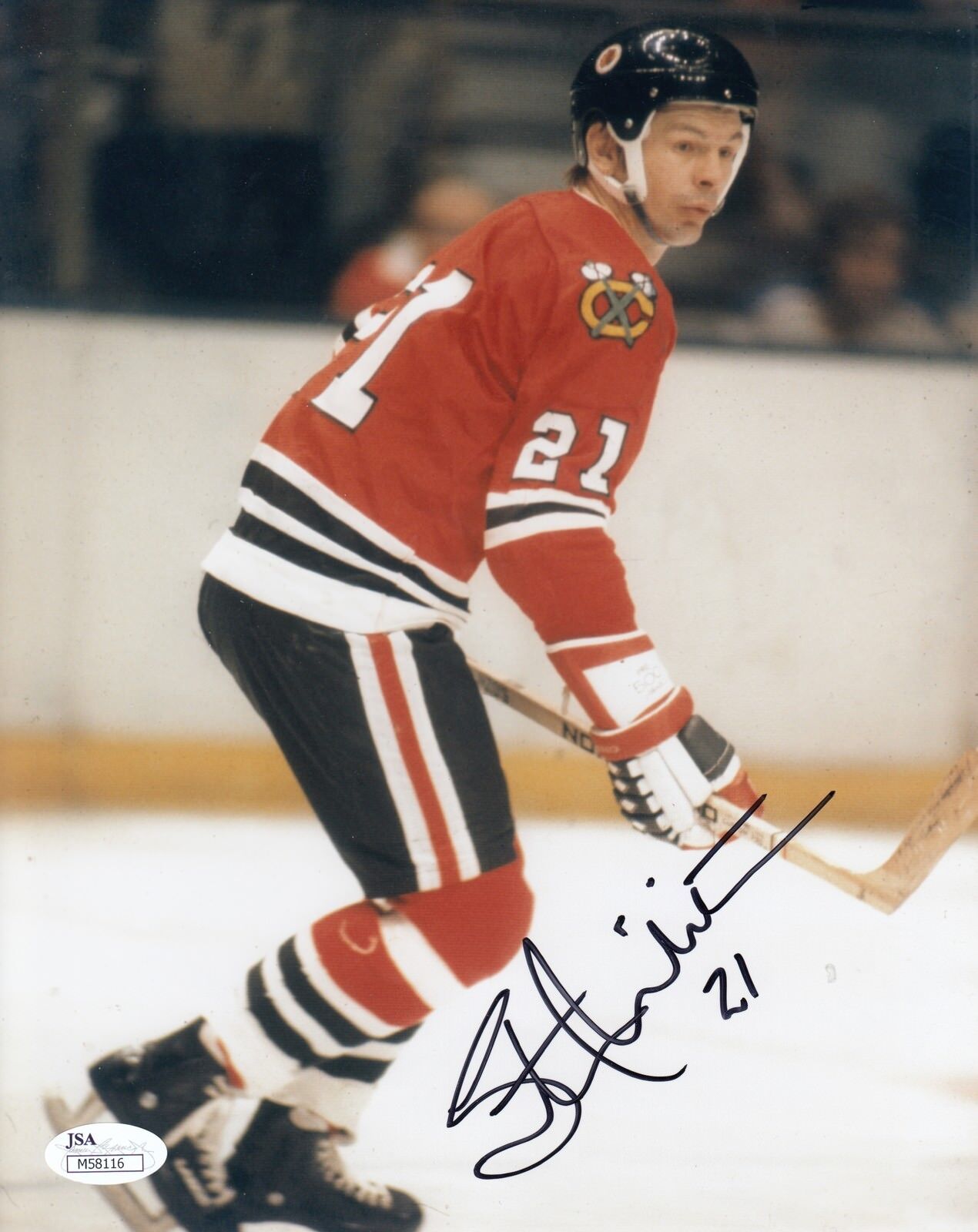 Stan Mikita #0 8x10 Signed Photo Poster painting W/JSA Chicago Blackhawks 032518