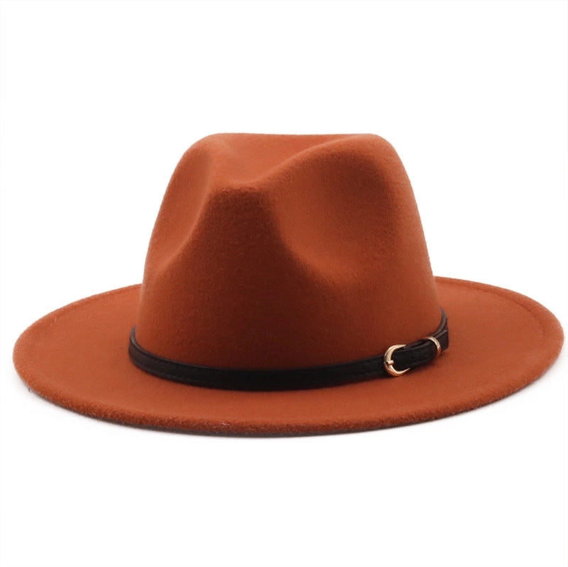 Hot-selling Wool Top Hat Foreign Card Its Red Hat Ethnic Style Jazz Hat Cashmere Felt Hat