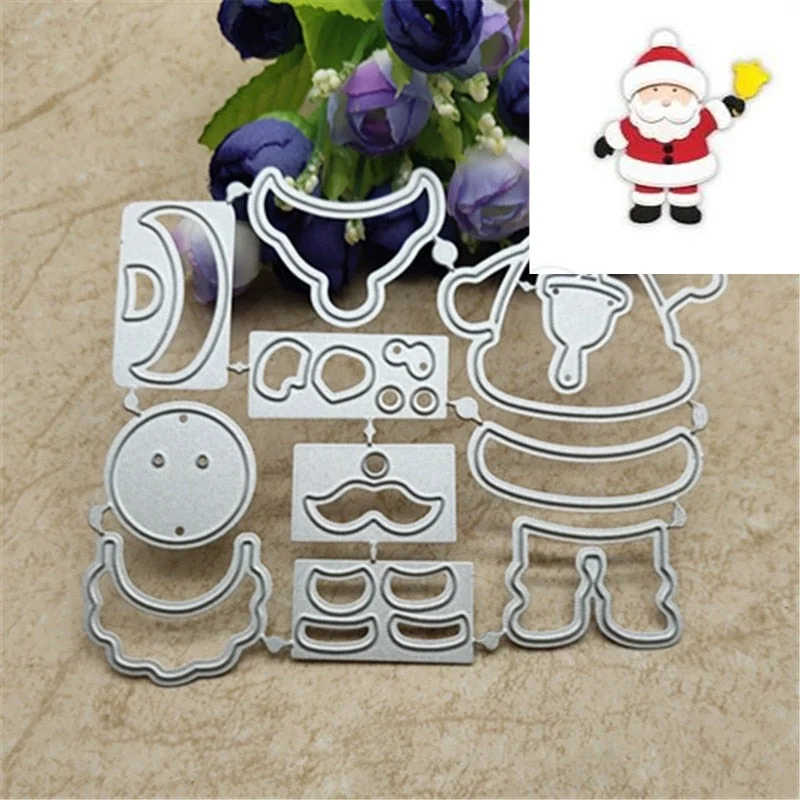 Santa Claus Metal Cutting Dies Stencils For Card Making Decorative Embossing Suit Paper Cards Stamp DIY