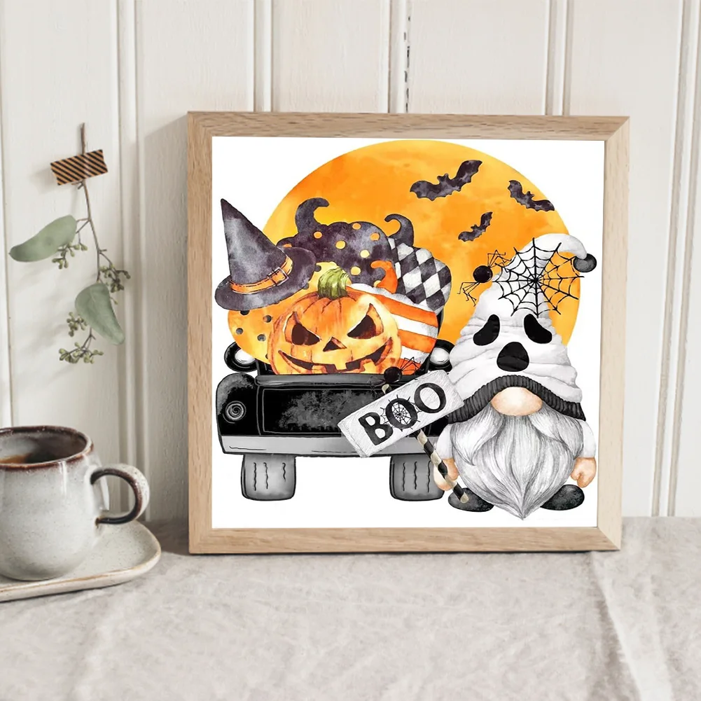 Halloween Pumpkin Cargoblin Diamond Painting Kits Full Round Drill Home Decor