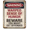 Warning - Vintage Metal Signs - 30*40cm - Warning