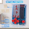 DIY Welding Game Kit - Pixel Game Console Production Kit 51 Single-Chip Tetris Parts DIY Welding Training Electronic Small Production
