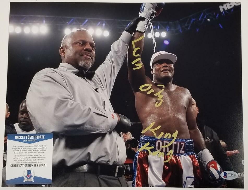 LUIS ORTIZ King Kong Signed 11x14 Photo Poster painting Boxing Autograph C ~ Beckett BAS COA