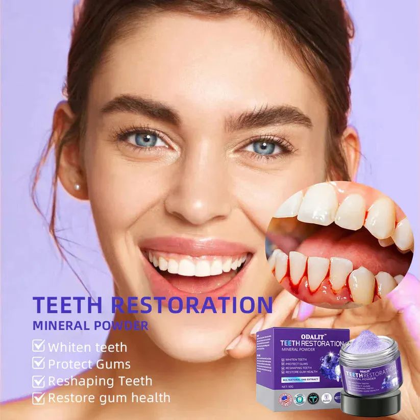 ODALIT&trade; TeethRestoration Mineral Powder🦷Obtain American Dental Association (ADA) Certification (Treats periodontitis and mouth ulcers, prevents tooth loss, and repairs gum recession）
