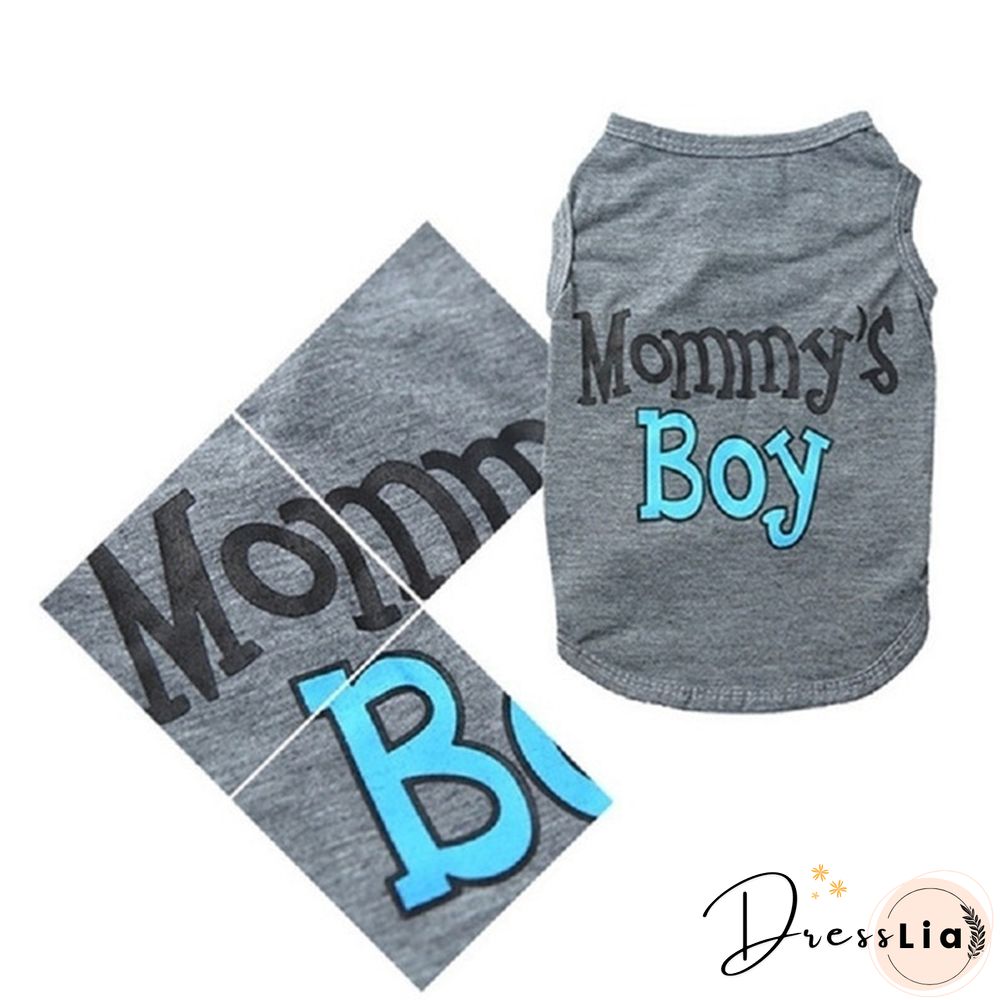 1PCS New spring and summer pet clothes breathable vest comfortable special printed personality shirt