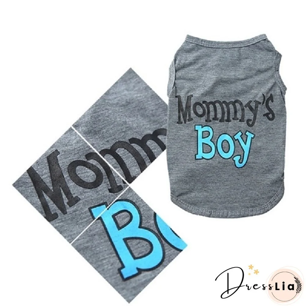 1PCS New spring and summer pet clothes breathable vest comfortable special printed personality shirt