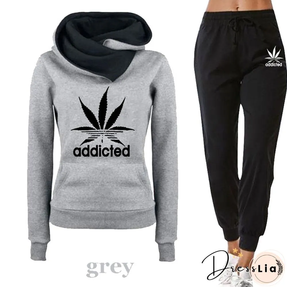 Womens High Collar hoodie for autumn and winter outdoors casual wear fashion sportswear