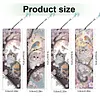 4Pcs Cherry Blossom Cats DIY Diamond Painting Bookmark with Crystal Pendants Diamond Painting Art Bookmarks Special Shape for DIY Making Beginners Adult Arts Craft Supplies