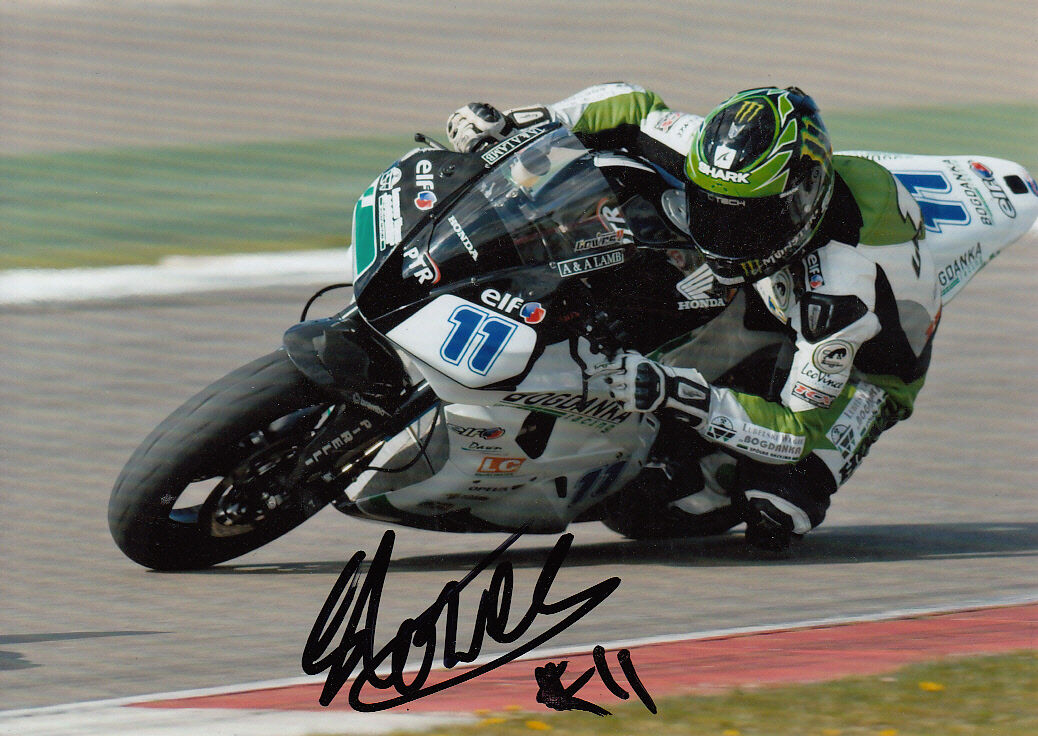 Sam Lowes Hand Signed 2012 Honda 7x5 Photo Poster painting WSBK.