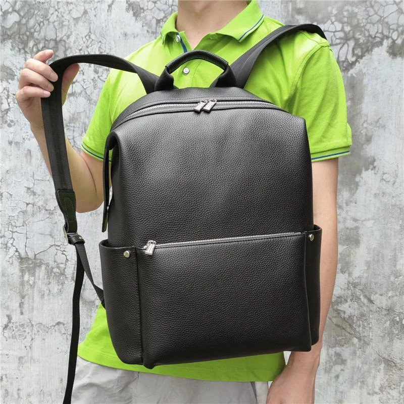 Casual School Travel Laptop Large Capacity Leather Backpacks