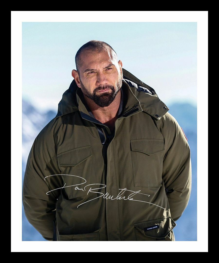 Dave Bautista Autograph Signed & Framed Photo Poster painting