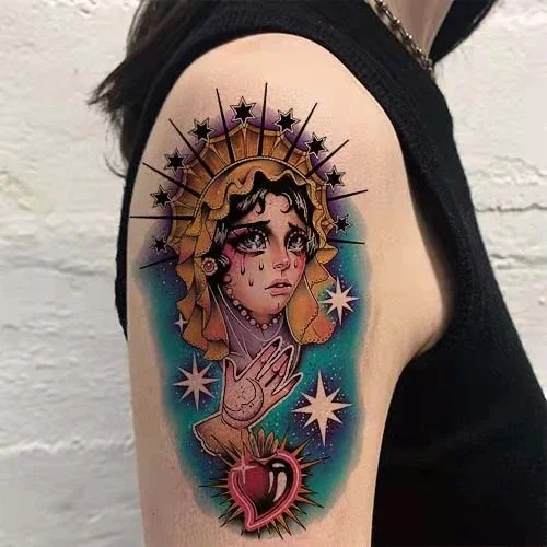 Sdrawing Anime Tattoo Sticker Waterproof for Men Women Body Art Personality Cool Butterfly Fake Tattoo Arm Thigh Pattern Temporary Tattoo