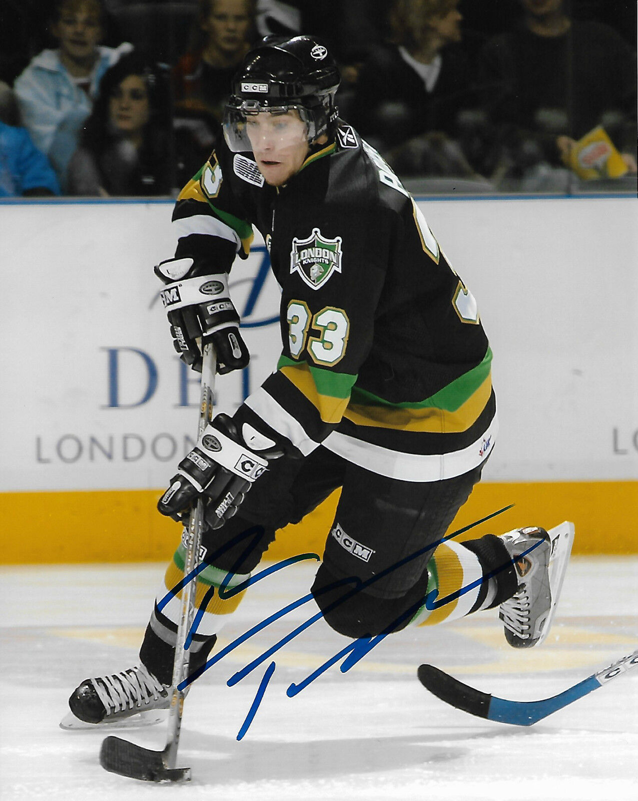 London Knights Brandon Prust Signed Autographed 8x10 NHL Photo Poster painting COA C