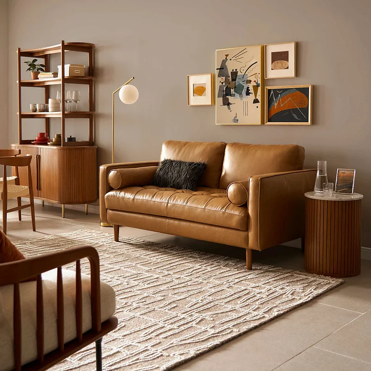 Madison Leather Loveseat