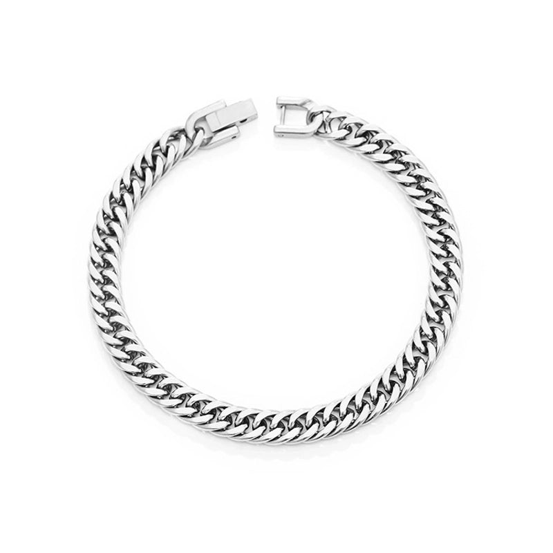 Basic Minimalist Geometric 304 Stainless Steel Bracelets In Bulk