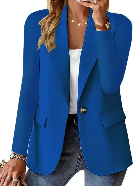 Brownm Brownm Explosion Autumn Long Sleeve Solid Color Cardigan Small Suitcase Woman