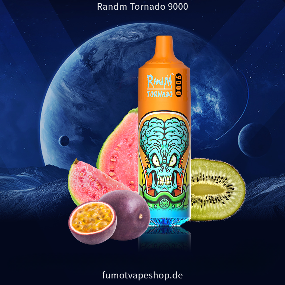 Randm Tornado 9000 Kiwi, Passionsfrucht, Guave  fumotvapeshop