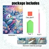 (US Local)Snowman Special Shaped 5D DIY Diamond Art Painting Notebook Kit for Beginners