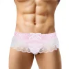 Mens Lace Spandex T Thong
