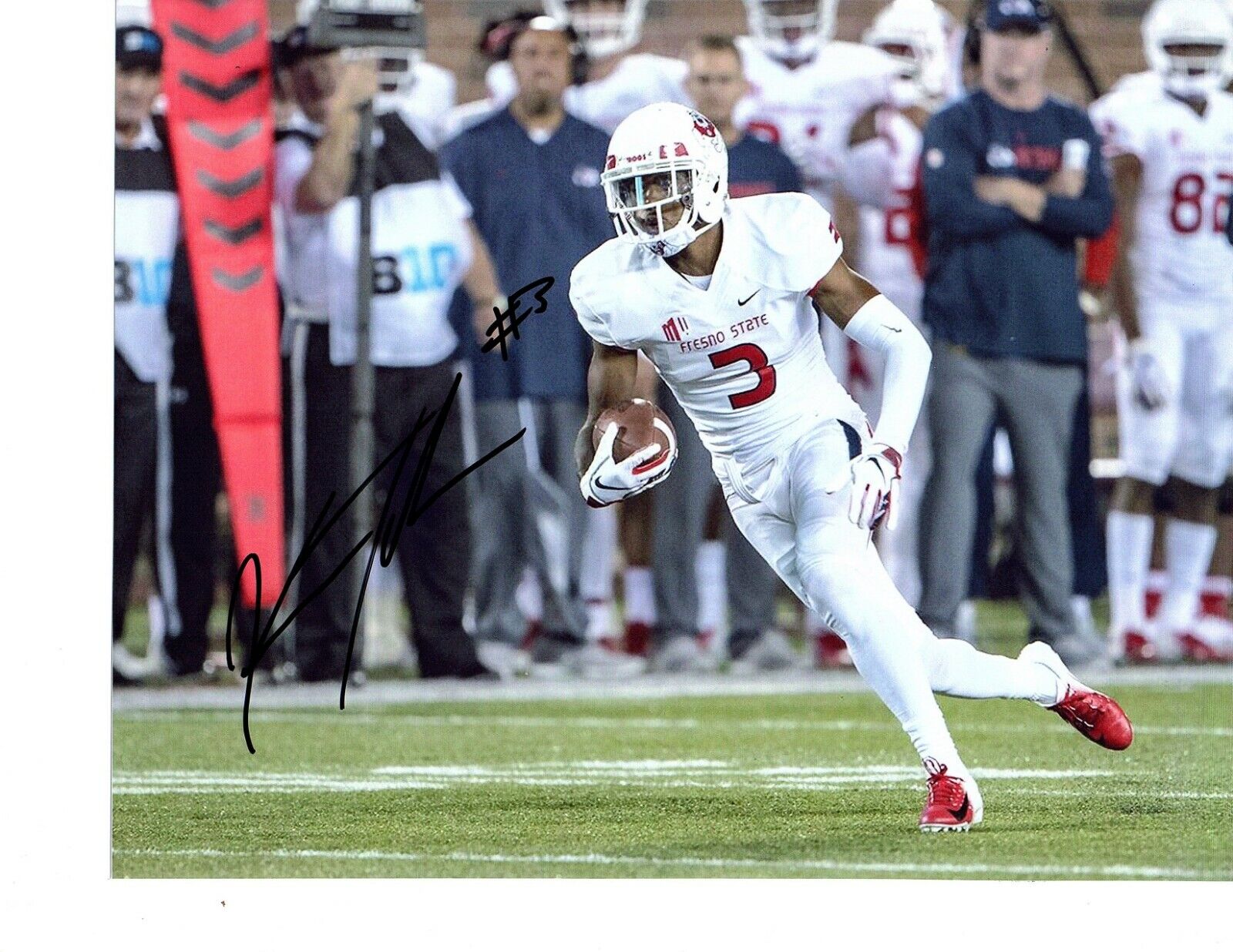 KeeSean Johnson Fresno State Signed autographed 8x10 football Photo Poster painting KJ Bulldogs!