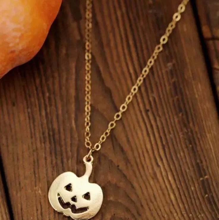Halloween Tinny Pumpkin/ghost Necklace