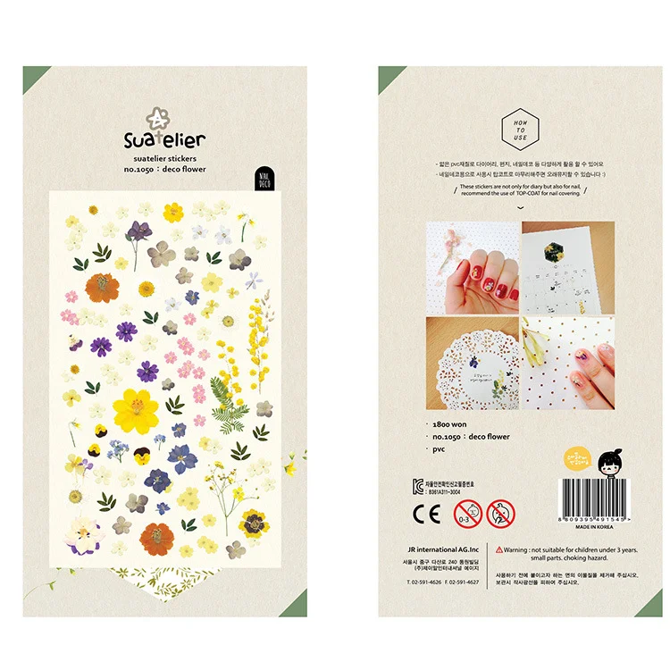 Summer Flowers Nail Stickers