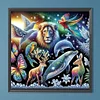 Gl&auml;nzende Tiere - Rundbohrer Diamantmalerei - 40*40cm