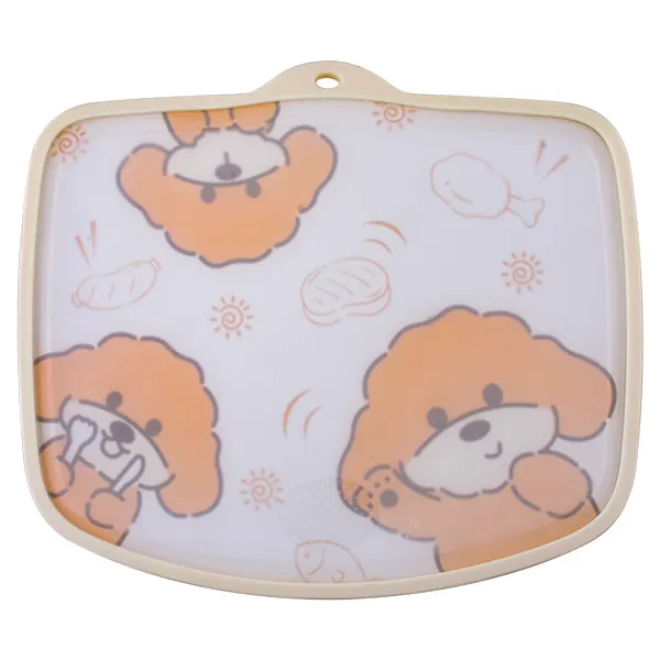 Puppy-Pattern Rounded Cutting Board