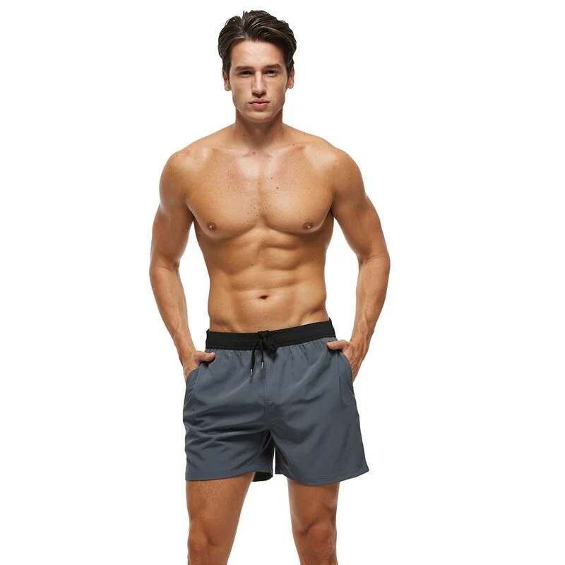 Aonga Polyester Men's Swim Trunks Quick Dry Beach Shorts With Zipper Pockets And Mesh Lining Cloth Accessories aonga