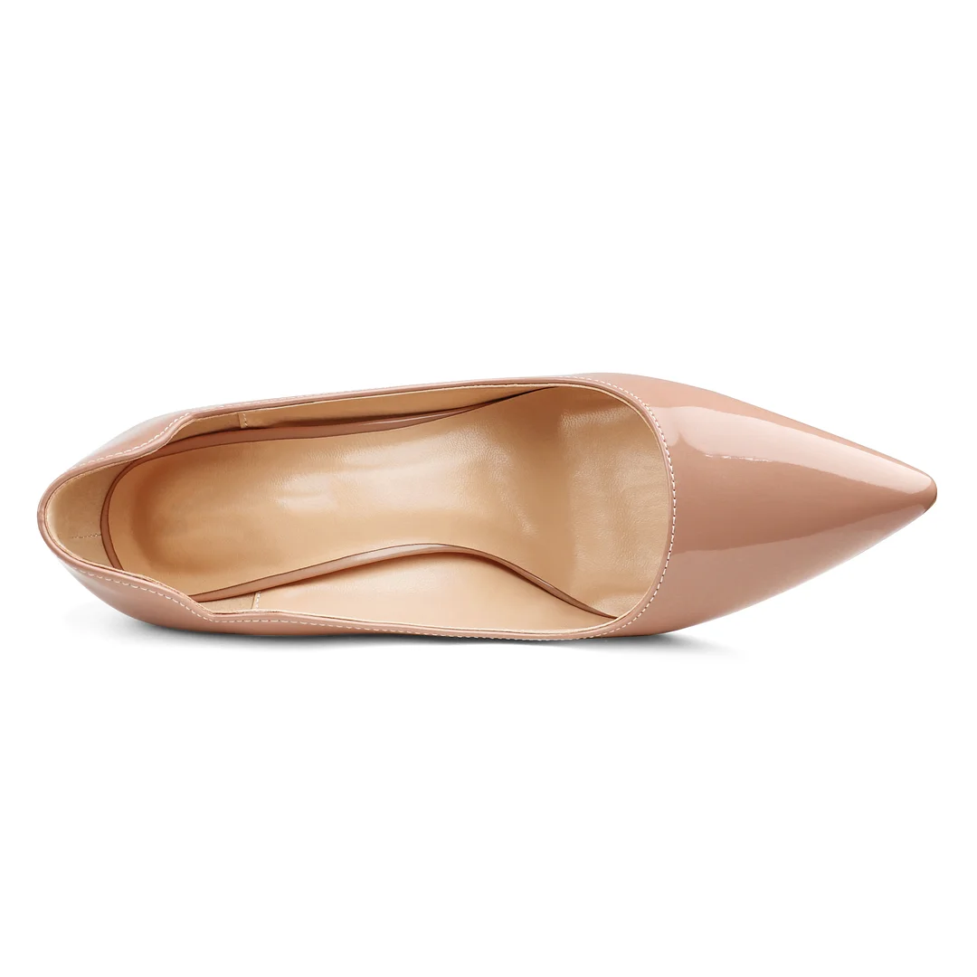 100mm Women's Red Bottom High Heels for Party Wedding Patent Pumps-MERUMOTE