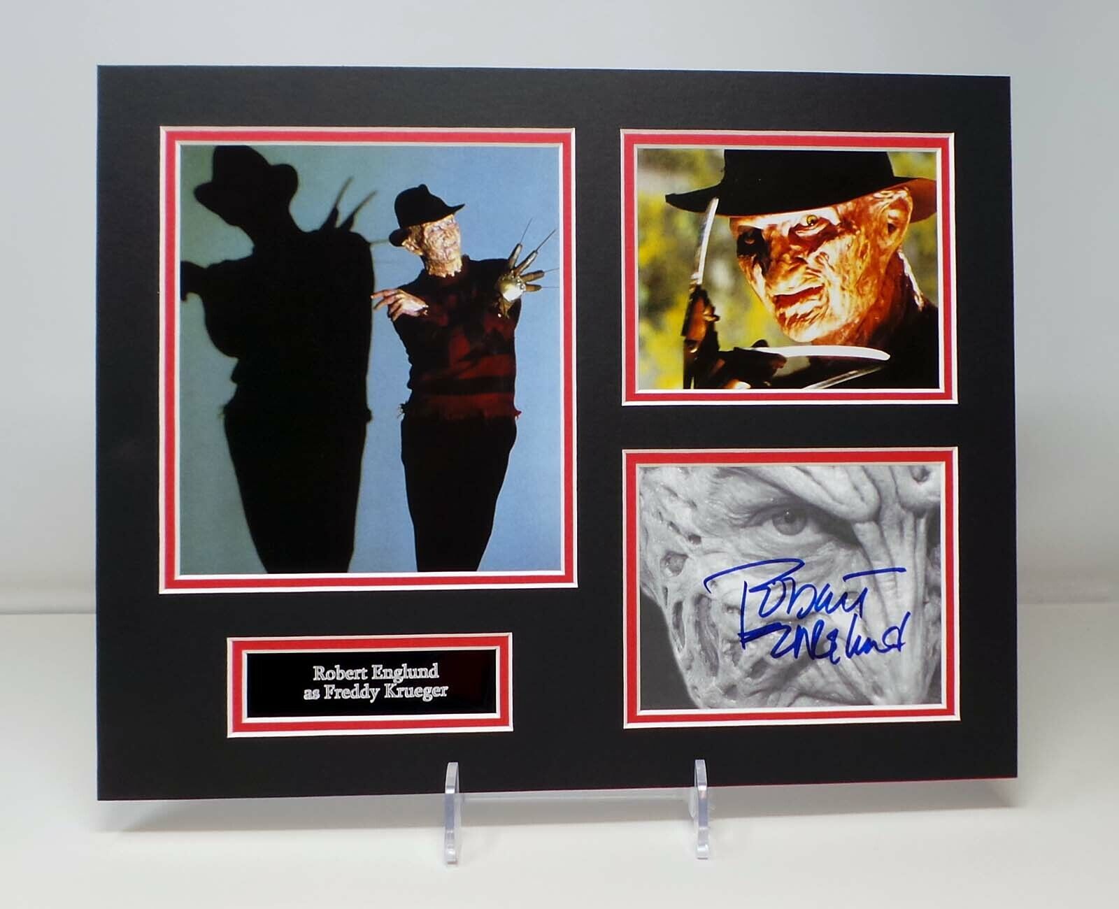 Robert ENGLUND Signed Mounted Photo Poster painting Display 1 AFTAL RD COA Freddie Kruger