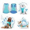Dog Cooling Vest Dog Harness Cooler Jacket with Adjustable Zipper for Outdoor Hunting Training and Camping