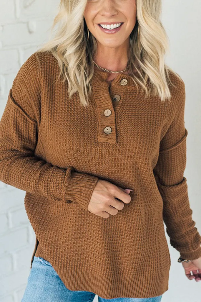 Super Seasonal Patchwork Waffle Knit Sweater