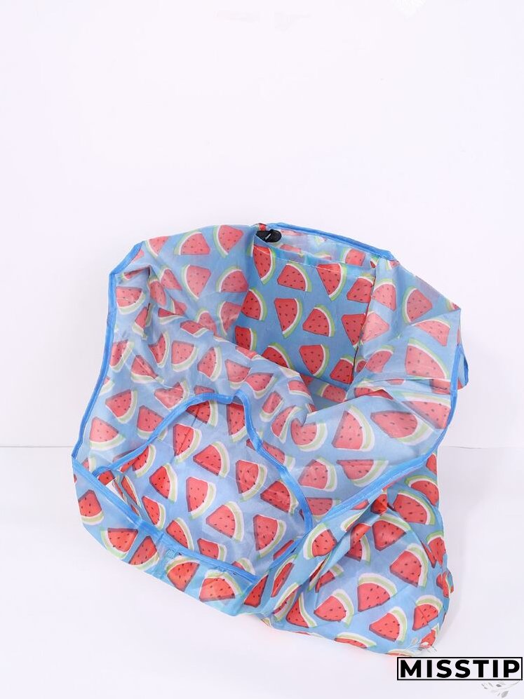 Watermelon Print Shopper Bag