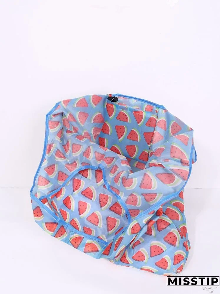 Watermelon Print Shopper Bag