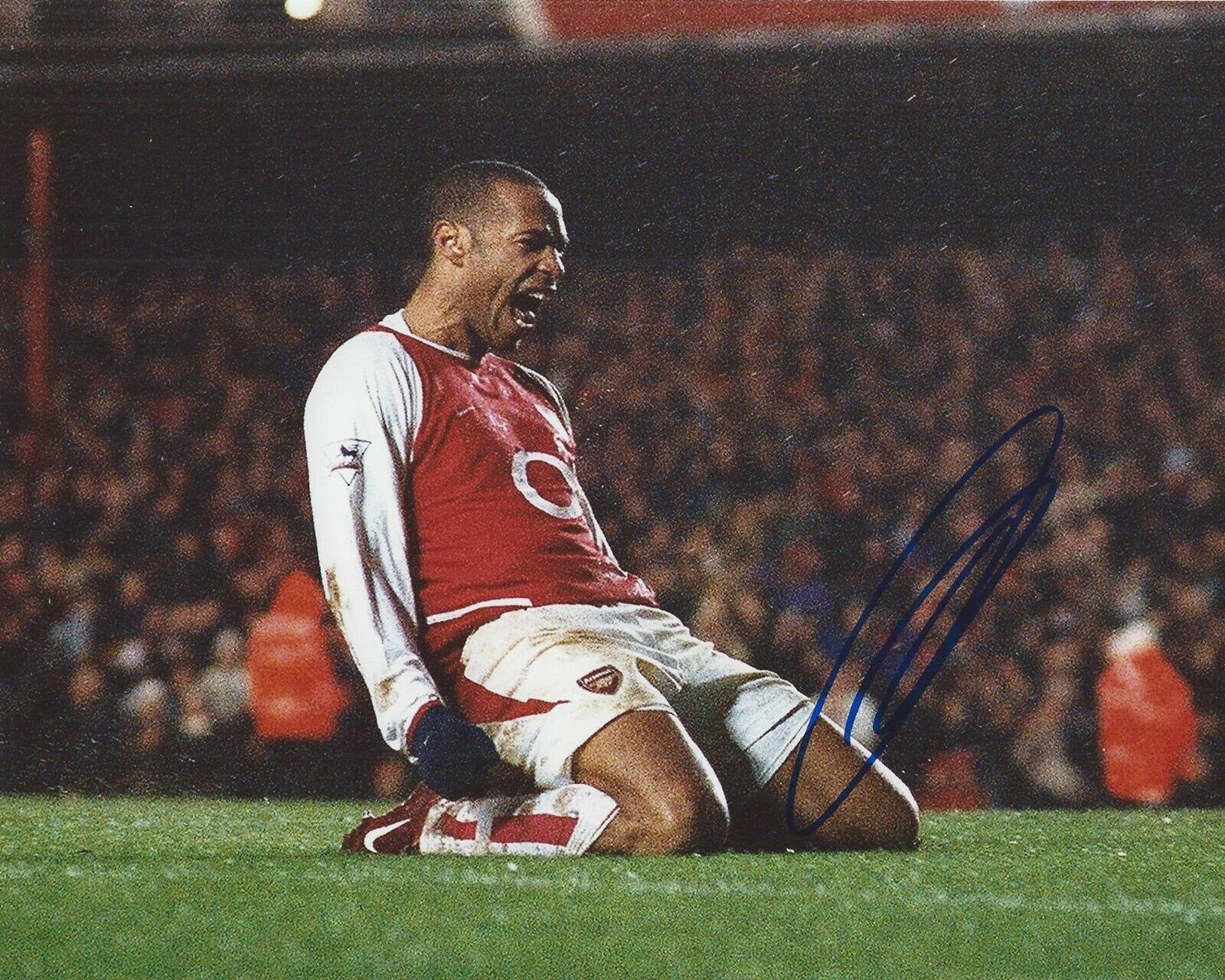 Thierry Henry Signed 8x10 Photo Poster painting Arsenal FC Soccer Autographed COA EXACT PROOF C