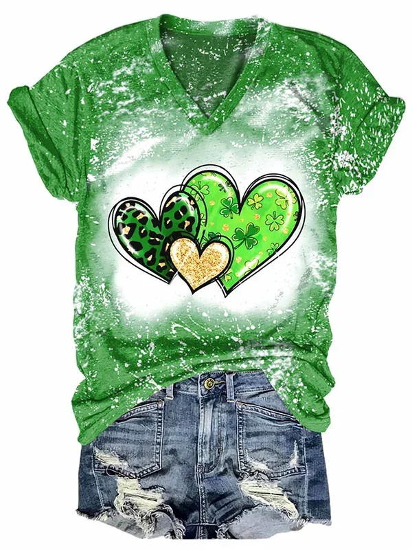 Fashion Tie Dye Print Short Sleeve T-Shirt