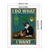 (Multi-Style) Black Cat-11CT Stamped Cross Stitch 40*60cm/15.75*23.62in (Big Size)