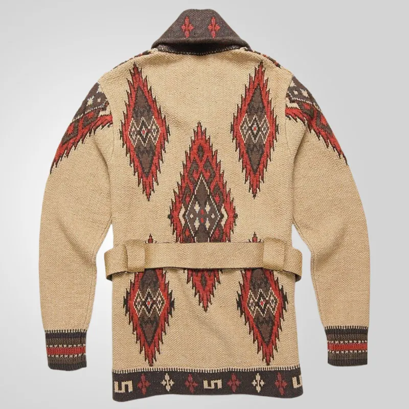 Uveng Uveng Men's Vintage Heavy-Industrial Knitwear Autumn And Winter Thick Cardigan Sweater Jacket SY0030