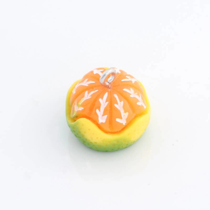 1 Piece Resin Fruit Hamburger Strawberry Pendant Jewelry Accessories