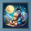 Eeyore und B&auml;r - Rundbohrer Diamantmalerei - 40*40cm